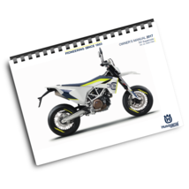 HUSQVARNA 2017 - 701 SUPERMOTO - OWNERS MANUAL - REPRINTED COMB BOUND - $24.97