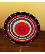 8" Salad Plate - GIBSON - Casa Stella - Red Multi Circles - $4.21