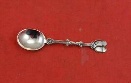 Dutch .833 Silver Salt Spoon Master Missing Ceramic Shoes 3&quot; Vintage - $58.41