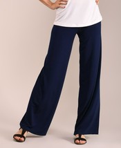Lbisse Womens Navy Wide Leg Palazzo Pants - £15.49 GBP