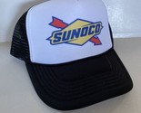 Vintage Sunoco Hat NASCAR Race Fuel Trucker Hat snapback Black Cap Unworn - £11.95 GBP