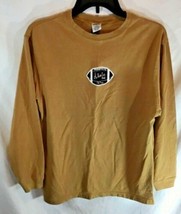 Old Navy Boys Sz XL Long Sleeve TShirt T Shirt Mustard Yellow Football  - £6.95 GBP