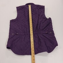 Outback Trading Co. Ladies Purple Microsuede Grand Prix Quilted Vest Size Small  image 8
