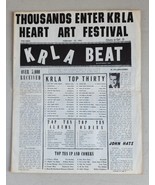 KRLA BEAT NEWSPAPER February 22, 1965   Thousands Enter KRLA Heart Art F... - $26.40 CAD