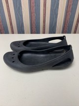 CROCS Kadee Flats Women’s Size 10! Shoes Black Casual Comfort Work Lock ... - £15.57 GBP