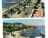 3 La Cote d&#39;Azur Color Real Photo Postcards Nice and Cannes France 1961 ... - $10.89