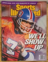 Vintage Januar 22, 1990 John Elway Denver Broncos SPORTS Illustrated Hk - £30.32 GBP
