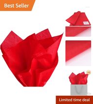 Thick, Soft 100 Sheet Red Tissue Paper - Perfect for Gifts, Crafts &amp; Pac... - $19.75