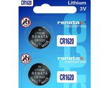 Renata CR1620 Batteries - 3V Lithium Coin Cell 1620 Battery (10 Count) - £3.97 GBP+