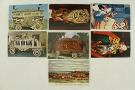 Vintage Advertising Postcard Lot 7PC CIRCUS Ray Wolf Art Barnum Ringling Zimba - £13.68 GBP