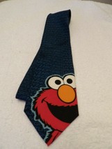 Vintage Tie Elmo Sesame Street 1994 Silk Blue - £8.29 GBP