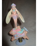 Galoob Sky Dancer 1995 Rare Vintage "Bowina" Dog & Pink Bunny Rabbit Launcher - $41.95