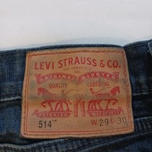 Levi Strauss 514 Mid Rise Women's Denim Blue Jeans Size 29x30 image 4