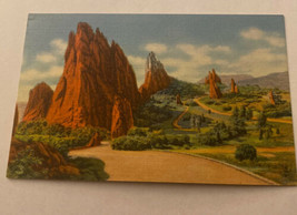 Vintage Postcard Unposted Garden Of The Gods Pike’s Peak CO - £1.40 GBP