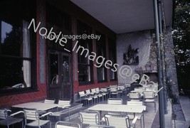 1968 Balcony Cafe Hotel Gutsch Switzerland Ektachrome 126 Slide - £2.76 GBP