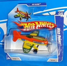 Hot Wheels 2010 Short Card HW Racing #151 Mad Propz Airplane Orange &amp; Ye... - $4.00