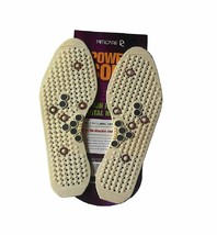 Acupressure Shoes Insoles Foot Massage Therapy Pain Relief Rubber &amp; Magnet White - £8.60 GBP