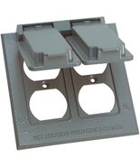 Sigma Electric 14345 2-Gang Duplex Cover, Grey , Gray - €18,05 EUR