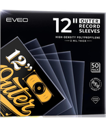Eveo 50 Vinyl Record Sleeves Outer – Crystal Clear Outer Vinyl Sleeves L... - €15,60 EUR