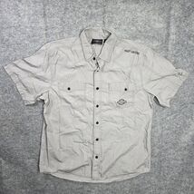 Harley-Davidson Shirt Mens XL Short Sleeve Ripstop Number 1 Patch Bar Sh... - $37.61