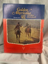 Vintage  Golden Americana 1000 Piece Deluxe Puzzle The Parley Remington Series - £9.26 GBP