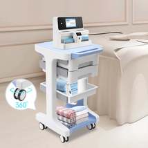 3 Layers ABS Trolley with 2 Drawers Mobile Medical Beauty Salon Storage ... - €198,83 EUR
