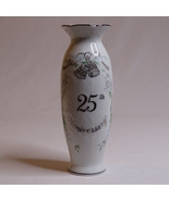 Vintage Rare Signed Lefton China 25th Anniversary Vase 6.5 Inch Tall 050... - $189.88 MXN