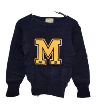 40s VTG WELGRUME Letter Sweater Football Montoursville PA  History Wool ... - $265.52