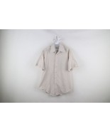 Vintage 60s 70s Streetwear Mens 16 Geometric Short Sleeve Collared Butto... - $59.35
