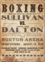 20x30&quot;Poster Decor.Room design art print.Boxing Sullivan vs Dalton.6069 - £21.34 GBP