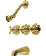 Kingston Brass KB237AX Victorian Triple-Handle Tub and Shower Faucet in ... - €68,25 EUR