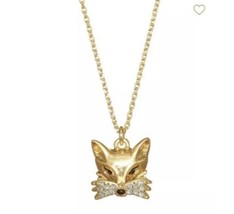 Kate Spade New York So Foxy Fox Mini Pendant Necklace w/ KS Dust Bag New - £31.16 GBP
