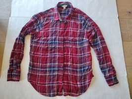 LUCKY BRAND Women Long Sleeve Shirt Red Plaid Button Down Size S/P/CH EUC - $15.84