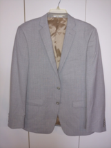 VAN HEUSEN FLEX SLIM FIT MEN&#39;S GRAY SPORT-42R-NWOT-POLY/RAYON/SPANDEX - £28.40 GBP