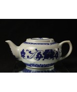 Blue and White Chinese Tea Pot 22 Ounces Pristine Condition - £13.24 GBP