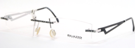 Vintage BAJAZZO Lunettes AV07 Fd Argent/Noir Lunettes 50-19-130mm - $96.37