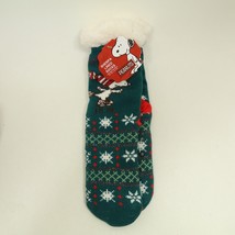 Peanuts SNOOPY Ice Skating Sherpa Lined Socks (One Size Fits Most) Non-S... - $11.71