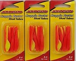 Johnson Crappie Buster Shad Tubes, Red-Yellow Sparkle - Panfish Lure / B... - $12.86