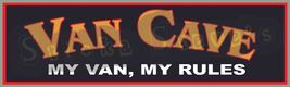 Van Cave Decal Old School 3 X 10 Vinyl Bumper Sticker vintage theme - $34.60