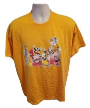 Love Cartoon Characters Adult Yellow XL TShirt - £15.29 GBP