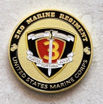 Usmc Us Marine Corps - 3rd Marine Regiment Challenge Coin - £10.70 GBP