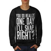 Wellcoda Threat Snap Mens Sweatshirt, Future Casual Pullover Jumper - £24.11 GBP+