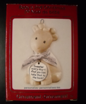 Carlton Cards Christmas Ornament 2009 Baby&#39;s Second Christmas Ceramic Ba... - £15.14 GBP