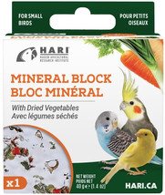 [Pack of 3] HARI Vegetable Mineral Block for Small Birds 1.2 oz - £20.62 GBP