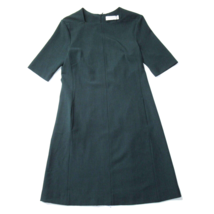 NWT MM. Lafleur Emily in Rainforest Lightweight Stretch Crepe Fit Flare Dress 8 - £65.04 GBP