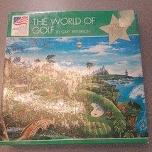 New Great American Puzzle Factory 550 Piece THE WORLD OF GOLF Vntg 1994 Sealed  - $14.93