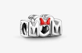 New Authentic 925 Silver Pandora Disney Minnie Mouse Bow &amp; Mothers Day M... - $27.71