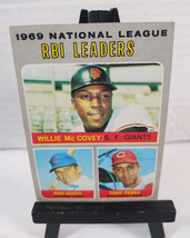 1970 Topps Set-Break # 63 NL RBI Leaders Willie McCovey - Ron Santo -Ton... - $19.34