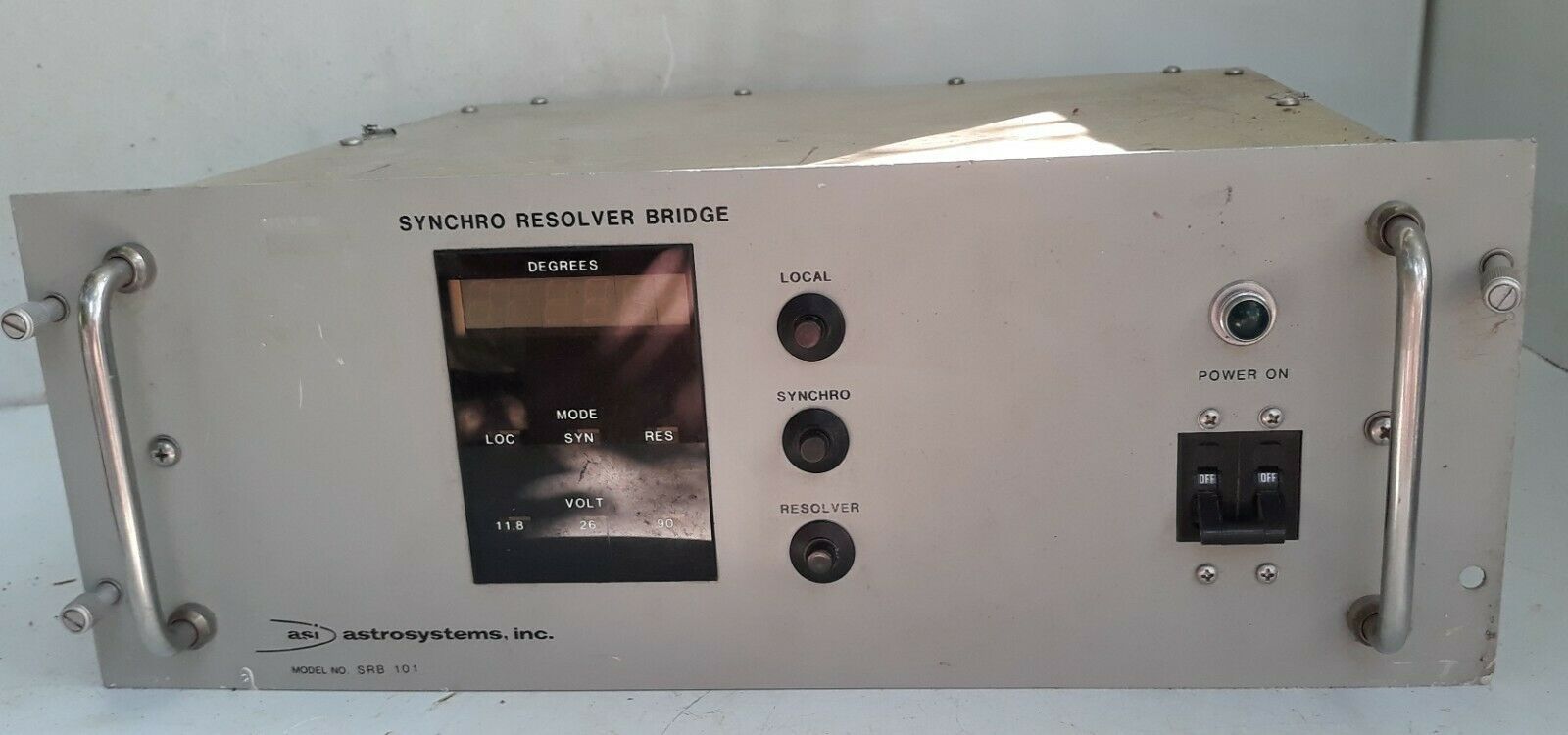 ASI Astrosystems Inc. Synchro Resolver Bridge Model SRB 101 - Test ...