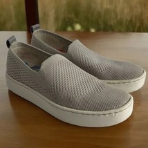 Born Hand Crafted Footwear Women&#39;s Gray Knit Slip-On Platform Shoes Size 8.5M - £23.34 GBP